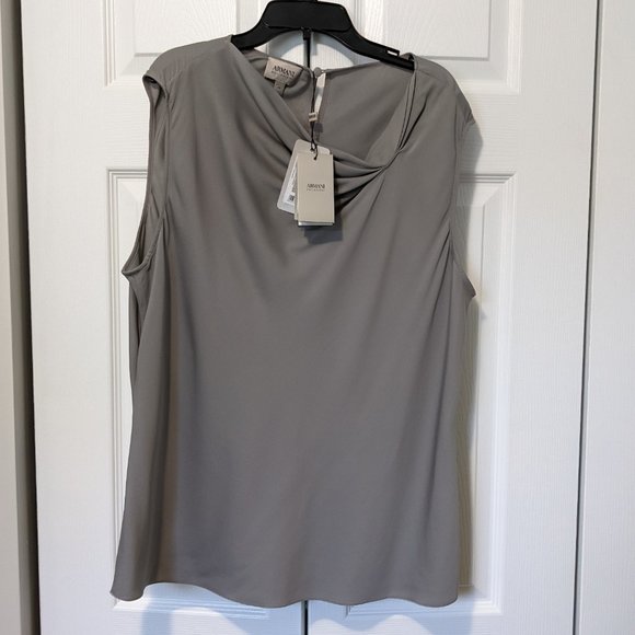 Armani Collezioni  Silk Sleeveless Blouse - Picture 9 of 10